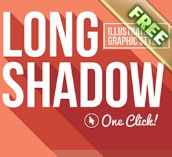 AI样式：Long Shadow Graphic Styles